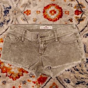 Hollister Gray Corduroy Shorts